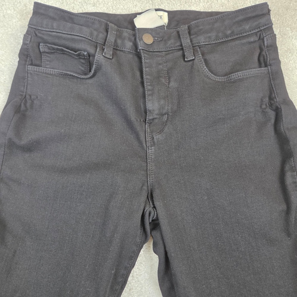 L'AGENCE Marguerite High Rise Skinny Jeans Womens 28 Noir Black USA - Picture 3 of 10